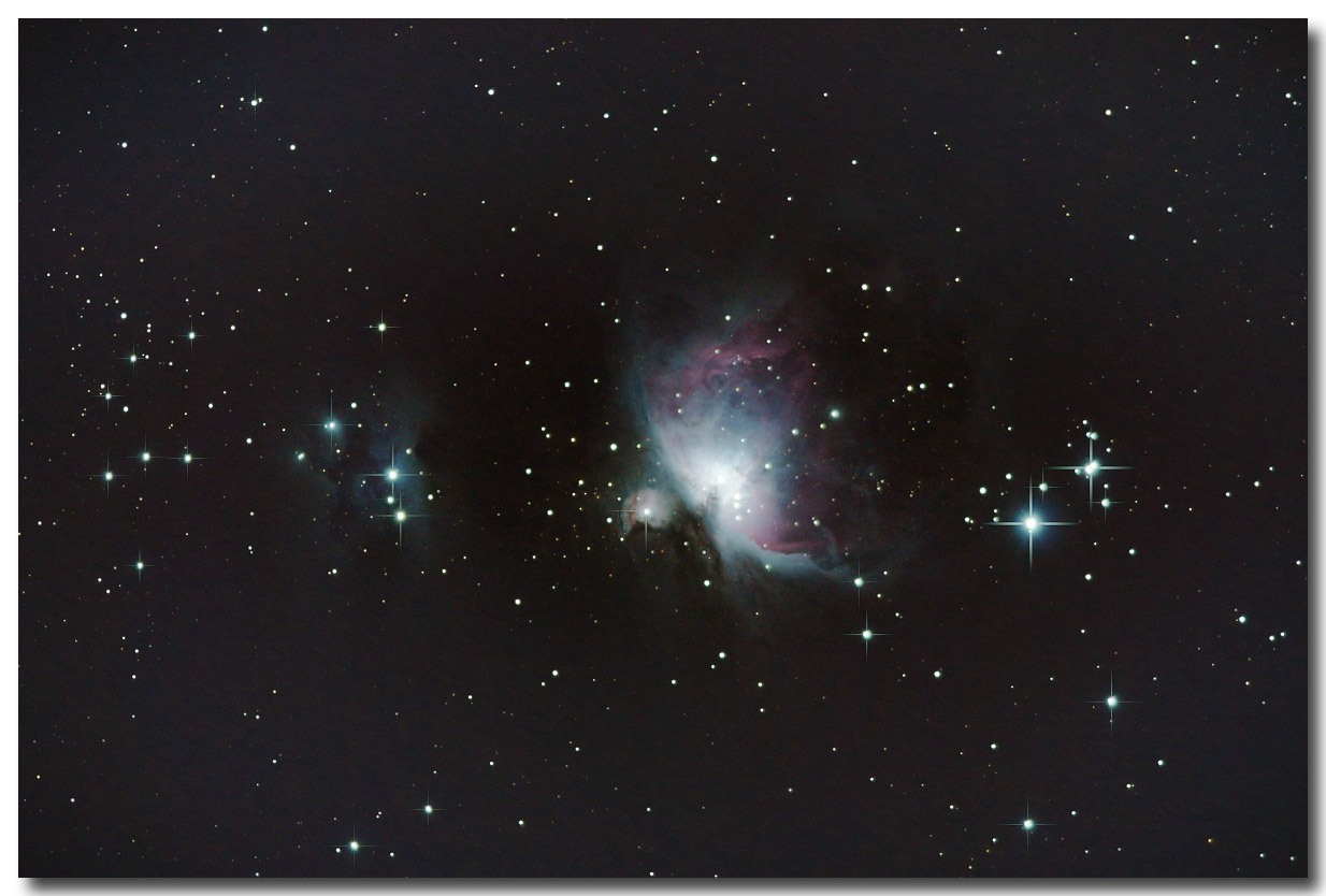m42_02.jpg - M42 Nebuleuse d'Orion  119 poses de 30s traitement avec Irisfocale 420mm   400 iso
